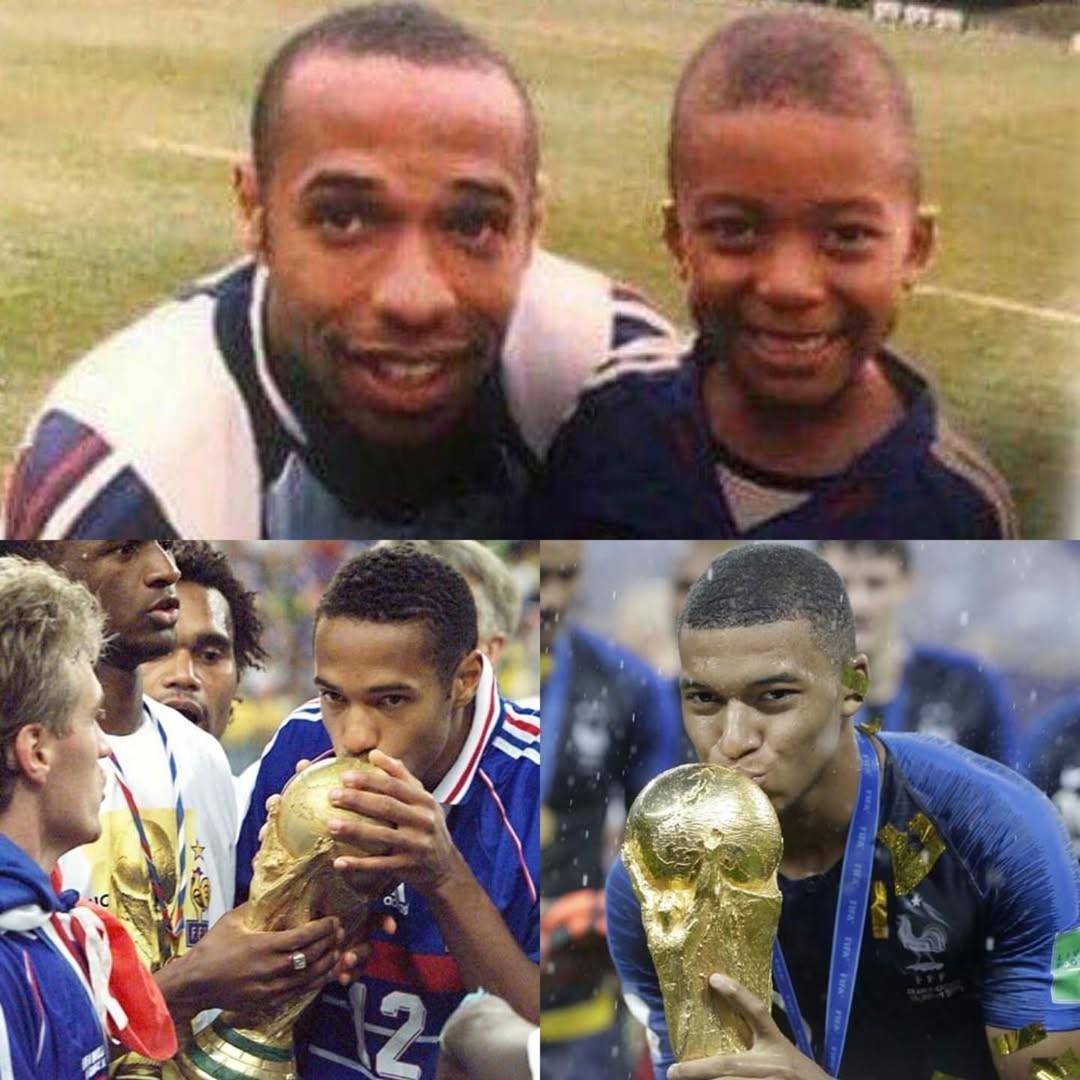 vip 注册-冠军传承，亨利分享姆巴佩幼年时期照片并配文鼓励